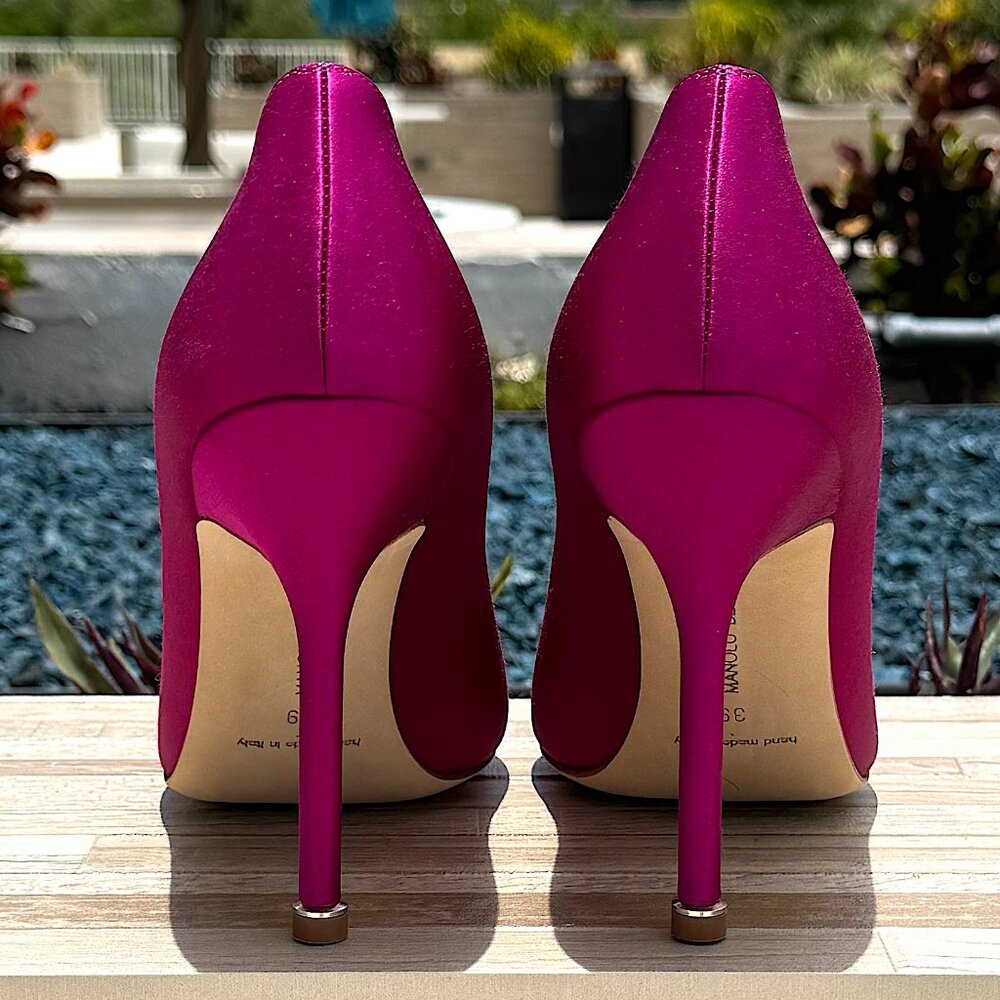 Manolo Blahnik Hangisi Women's Shoes Heels Brand New - Picture 4 of 14